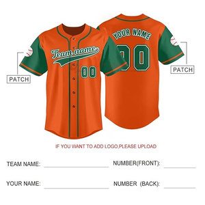 Maillot de baseball 100% polyester de haute qualité, séchage rapide, respirant, nouveau design, vente en gros, logo personnalisé, vêtements de sport, nom de l'équipe, manches courtes - Product Image 6