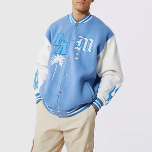 Chaqueta Varsity para Hombre al por Mayor, Diseño de Cuello Alto, Ropa de Calle de Invierno, Chaqueta Informal de Venta Caliente - Product Image 2