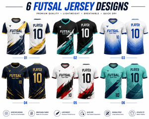 ชุดฟุตซอลแบบกำหนดเอง เสื้อทีมระบายอากาศ แห้งเร็ว แบบซับลิเมชั่น เสื้อฟุตบอลสั่งทำพิเศษ ชุดกีฬาส่วนบุคคล - Product Image 2