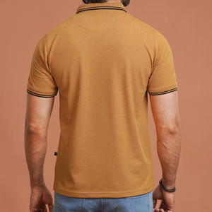 Chemises pour hommes 100% coton biologique, personnalisées, impression numérique du logo, tissu gaufré doux d'été, séchage rapide, haute qualité - Product Image 3