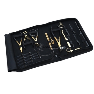 Kit d'outils pour extensions capillaires en gros : Coupe-keratine, pinces à micro-perles, presse-bandes et peigne – Fournitures de salon en gros - Product Image 1