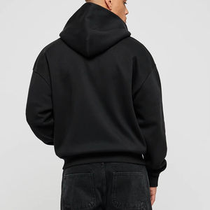 Sudadera con Capucha Personalizada, Cuadrada, Extra Grande, con Cierre, Diseño ODM, Estilo Urbano, para Hombre, 100% Algodón Ecológico - Product Image 2