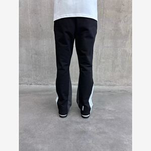 Custom logo Design <b>Trouser</b> Loose Fit <b>Flare</b> Sweat Pants <b>Men</b> Baggy Straight Stripe Wide Leg <b>Flare</b> Track Sweatpants <b>men's</b> - Product Image 3