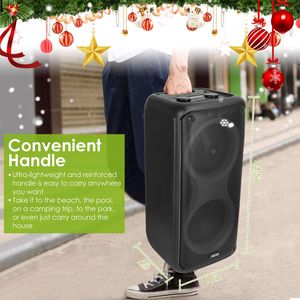 Altoparlante Portatile Wireless per Feste con 7 Luci Colorate, Telecomando, Funzione TWS, Radio FM, Lettore USB e Schede MMC - Product Image 6