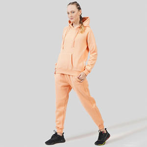 Ensemble jogging deux pièces pour femme, coton 100% haute qualité, coupe ample, manches longues, couleur unie, pour l'hiver et les occasions décontractées. - Product Image 6