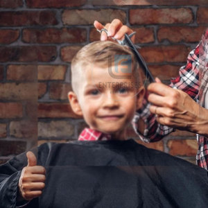 Ciseaux de barbier en acier inoxydable écologiques de couleur unie - Utilisation professionnelle, réutilisables et durables, design léger - Product Image 5