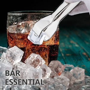 Elegant Premium Ice <b>Tongs</b> Stainless Steel Beverage <b>Serving</b> Tool Luxury Restaurant Hotel Bar Accessory - Product Image 1