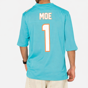 Maglia Personalizzata Unisex da Football Americano, Stampa Sublimatica, Antibatterica, 100% Poliestere, Oversize, Scollo a V, Streetwear, OEM Privato - Product Image 3