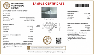 Anillo de compromiso con diamante de corte radiante certificado por IGI con diamantes cultivados en laboratorio, estilo clásico en oro de 10K, 14K, 18K, plata 925, 935 - Product Image 6