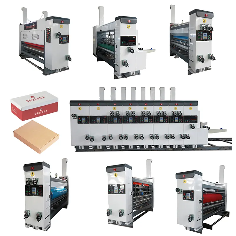 ZH-YSF-D Drukmachine Voor Golfkartonnen Doos Maken Gegolfd Papier Drukmachine Flexo Printing Machine Gegolfd
