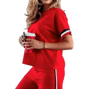 Camiseta de Manga Corta para Mujer, Tejido Sin Elástico, Material Ligero, Ropa Casual, Top Elegante Informal, Top de Verano - Product Image 2