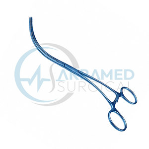 เครื่องมือผ่าตัด DeBakey Vascular Clamp แบบโค้ง ปากจับแบบไม่ทำให้เกิดการบาดเจ็บ  ชุบไทเทเนียม  ด้ามจับแบบงอ ได้รับการรับรองมาตรฐาน CE - Product Image 6
