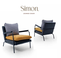 Fauteuil d'appoint moderne en similicuir rembourré avec pieds en métal, dossier solide et rembourrage en mousse pour salon et mobilier de maison