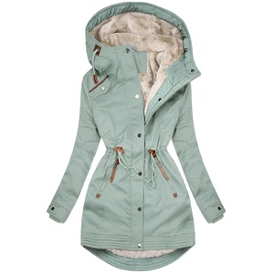 Parka d'automne unisexe de haute qualité pour homme, en toile enduite, coupe-vent, col montant, à capuche, 100% coton, respirant, réversible - Product Image 2