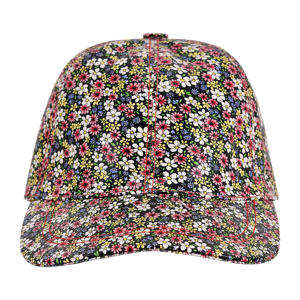 Custom Printed Genuine Napa Leather Baseball Cap Manufacturer Floral Print Leather Caps Adjustable Fashion Sports Hat Wholesale - Product Image 5