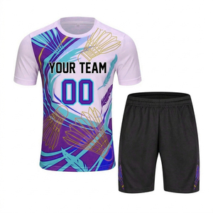High Quality Customised Men's Tennis Wear with Sublimate Printing 100% Polyester T-Strap Full Sleeve Custom Team Brand Name - Product Image 2