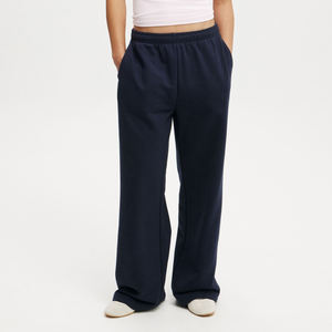 Cheap Blank <b>Polyester</b>/Cotton Women's Winter Streetwear Casual Fleece Eco-Friendly High Street Side Pants - Product Image 6