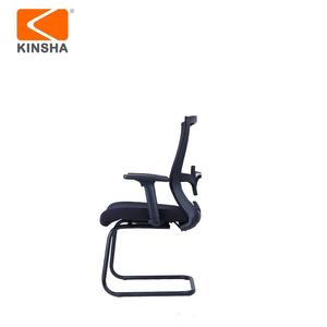 Chaise de bureau KINSHA en maille avec accoudoirs fixes, structure métallique, design ergonomique pivotant, réglage électrique pour usage professionnel moderne - Product Image 3
