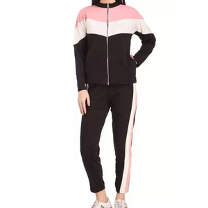 Survêtement de jogging personnalisé pour femme en mélange de coton, coupe classique, tendance, décontracté, pour la gym et le sport - Product Image 1