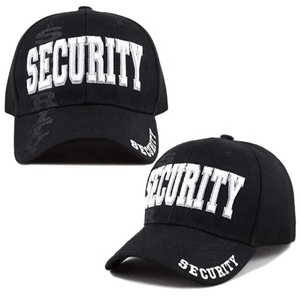 Custom Embroidered Unisex Security <b>Caps</b> Customized <b>Hats</b> High Quality Beach Use Security Guard Safety Wear Customized Fabric OEM - Product Image 2