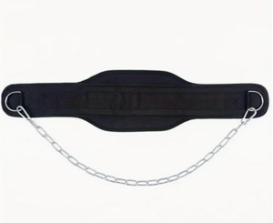PROFIT SPORTS Adjustable Non-Slip Neoprene Dip <b>Belt</b> with Steel Chain for Unisex <b>Weight</b> Lifting Training - Product Image 3