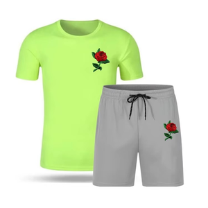 Custom Cotton Summer 2 Clothing Two Piece <b>T</b> <b>Shirt</b> And Short Sets For Men <b>t</b> <b>shirt</b> set - Product Image 5