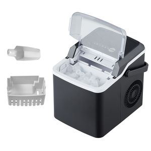 Máquina de Hielo Portátil 3 en 1 para Desayunos, 9 Cubos de Hielo en 7 Minutos, 26 Libras en 24 Horas, Autolimpieza con Cesta y Pala para Hielo - Product Image 1