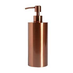Distributeur de lotion décoratif en acier inoxydable finition cuivre, pour ensembles de salle de bain modernes, présentation sur comptoir, nettoyage facile - Product Image 1