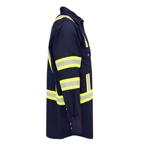 Camisas de Botones Reflectantes de Alta Visibilidad Más Vendidas para el Trabajo, Transpirables, Ligeras, de Seguridad, de Alta Calidad, Ropa de Verano para Hombre - Product Image 6