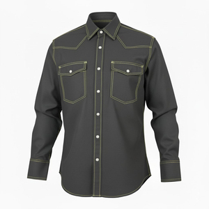 Industrial Workwear <b>Welding</b> FR Hi Visibility Waterproof Breathable Flame Retardant Polyester Safety Mechanic Wear <b>Shirt</b> for Men - Product Image 6