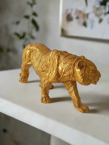 Handcrafted Aluminum Lion Figurine Roaring Lion Sculpture Majestic Wildlife Animal Statue Luxury Tabletop Home <b>Office</b> <b>Decor</b> - Product Image 5