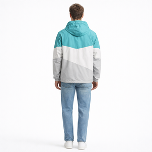 Chaqueta Cortavientos de Lona para Hombre, Diseño Único, Alta Calidad, Ligera, Secado Rápido, Transpirable, Colores Contrastantes, Chaquetas para Hombre de Moda - Product Image 2