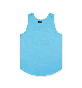 Débardeur de sport pour homme en coton et élasthanne de qualité, sans manches, respirant, avec logo personnalisé, OEM - Product Image 6