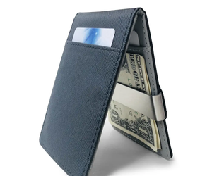 High Quality Men's Short <b>Wallet</b> Custom Crazy Horse Genuine Leather Card Holder With Fold Closure Mini <b>Smart</b> Slim Money Clip 2026 - Product Image 2