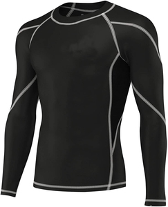 Vente en gros de rashguards de compression MMA BJJ haute performance, imprimés sur mesure, respirants, pour hommes, tissu à séchage rapide, OEM ODM - Product Image 4