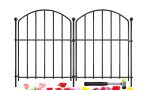 Sparxwizz Engineering Decorative Garden <b>Border</b> Iron Rustproof No Dig <b>Fence</b> Panels Modern Design Powder Coated Easy Install Floor - Product Image 5