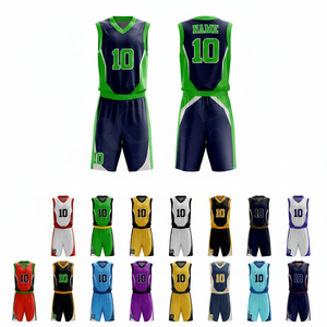 Latest Design Customized Breathable Basketball Uniform for Youth OEM ODM Custom Sublimated Athletic Sportswear Quality Uniform - Product Image 1