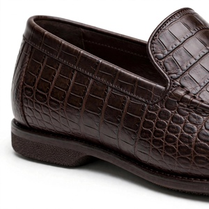 Export 100% Genuine Premium Leather Footwear Genuine Leather <b>Shoes</b> For Men Solid Color Breathable Genuine Leather Upper Rubber - Product Image 3