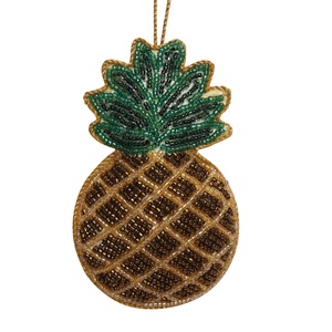 Árbol de Navidad hecho a mano tela bordada decoraciones personalizadas al por mayor adorno con camello Reno oveja caballo - Product Image 5