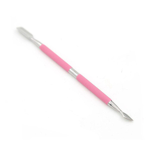 Pousse-cuticules professionnel double-embout en métal avec logo personnalisé, grattoir à peaux mortes, kit d'outils de pédicure OEM ODM en gros - Product Image 4
