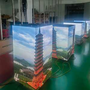 Écran LED intérieur à pilier carré Quatre angles de 90 degrés Longue <span class=keywords><strong>colonne</strong></span> carrée Forme du corps Affichage LED à poteaux droits Écran d'affichage à LED - Product Image 2