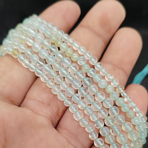 ลูกปัดพลอยอาเกตสีเทาทรงกลมขนาด 4 มม. ขายดีที่สุด สำหรับทำเครื่องประดับ DIY - Product Image 3