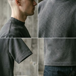 T-shirt vierge streetwear pour homme avec logo personnalisé, en coton ultra lourd 500 g/m², coupe structurée ample - Product Image 4