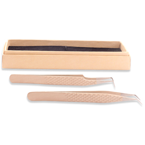 Wholesale Price Sustainable Steel High Precision Tweezers With Card <b>Box</b> Packing For Multiple Eyelash Extension Techniques - Product Image 4