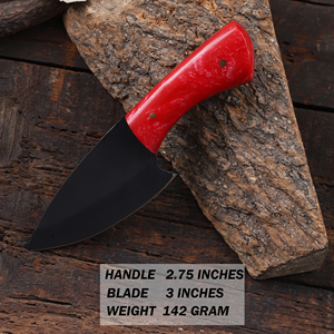Cuchillo Nórdico Forjado con Recubrimiento en Polvo, Hoja Fija de Punta Caída, Mango de Resina de Grado Industrial, Cuchillo Personalizado OEM para Caza y Camping - Product Image 2