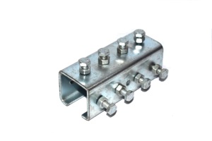 Connecteur de rail en acier inoxydable de haute qualité, coupleur de rail en C, connecteur de canal en C robuste pour système de convoyage sur rail - Product Image 2