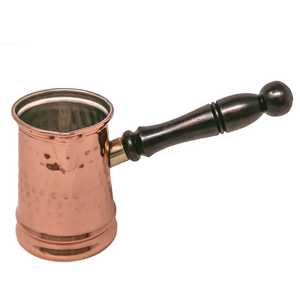 3 Pcs Brass Turkish Coffee Pot Set Traditional Cezve Ibrik Arabic Coffee <b>Maker</b> Stovetop Espresso Pot With Wooden Handles - Product Image 5