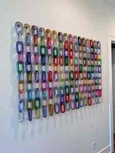 Adornos de Pared de Cadena Acrílica Modernos Personalizados, Hechos a Mano, Decorativos de Resina para Decoración del Hogar - Product Image 5