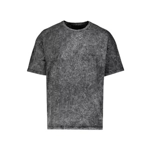 T-shirt décontracté pour homme, style vintage, tricoté, grammage lourd, effet délavé soleil, respirant, personnalisable, design OEM, effet délavé - Product Image 6