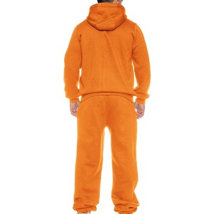 Oye Hoye - Chándal con Capucha Naranja para Niños, Cierre Completo, Color Sólido, Ropa Casual, Bolsillos Laterales, Corte Regular, Invierno, 100% Algodón - Product Image 2